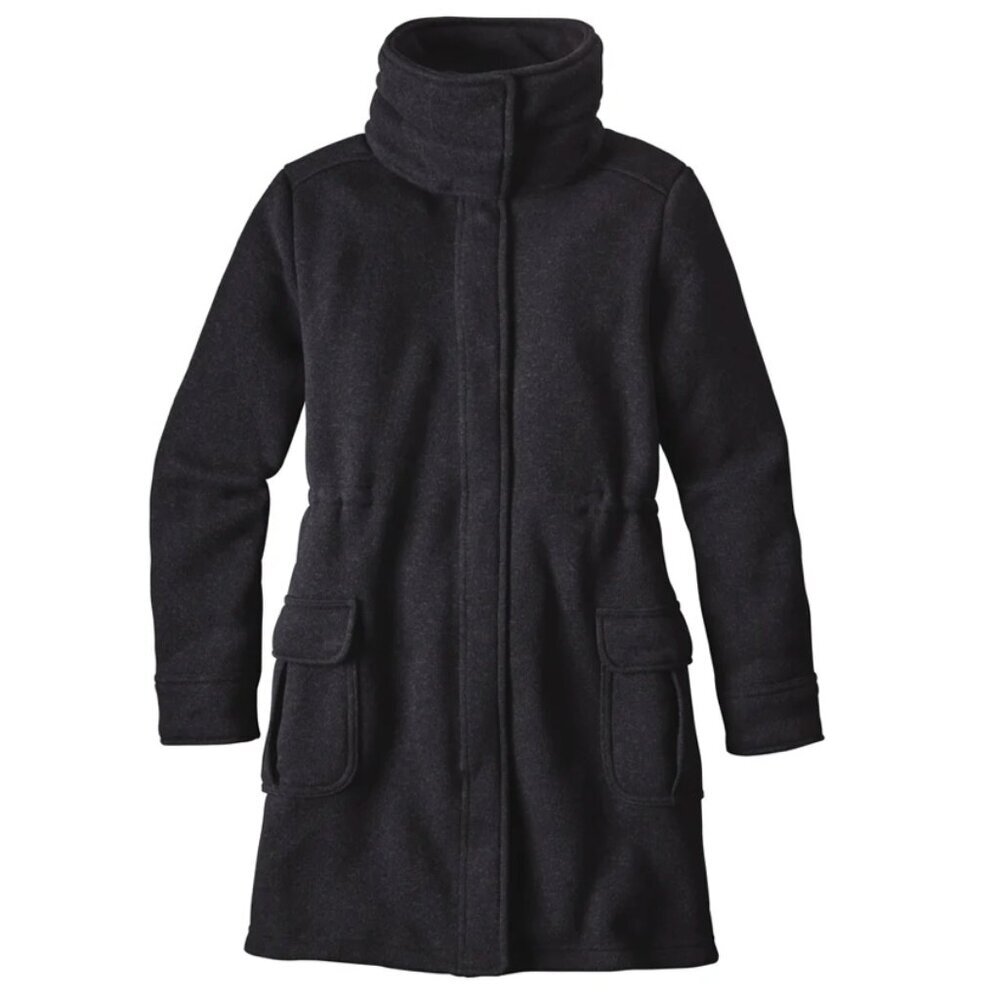 Patagonia Women’s Better Sweater Coat Small Black Fleece EUC